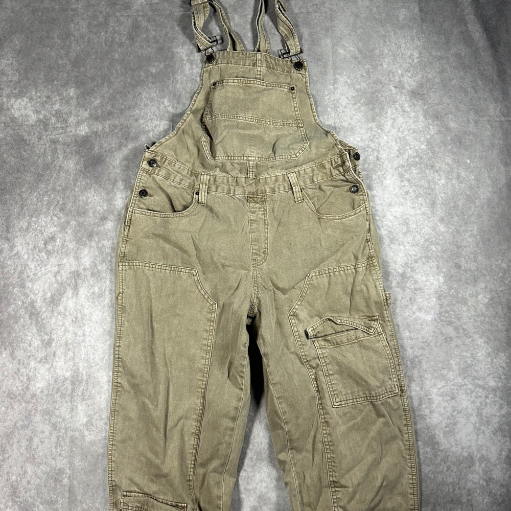 Wild Fable Womens Olive Green Utility Cargo Overalls Workwear Style Size Medium